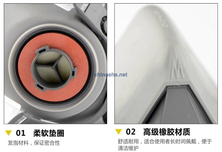 3M6200 防護(hù)半面罩 防塵防毒細(xì)節(jié)展示