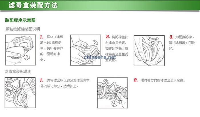 3M 6002CN防酸性氣體濾毒盒